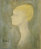 Supruga Bibijana, ulje na lesonitu, 1959